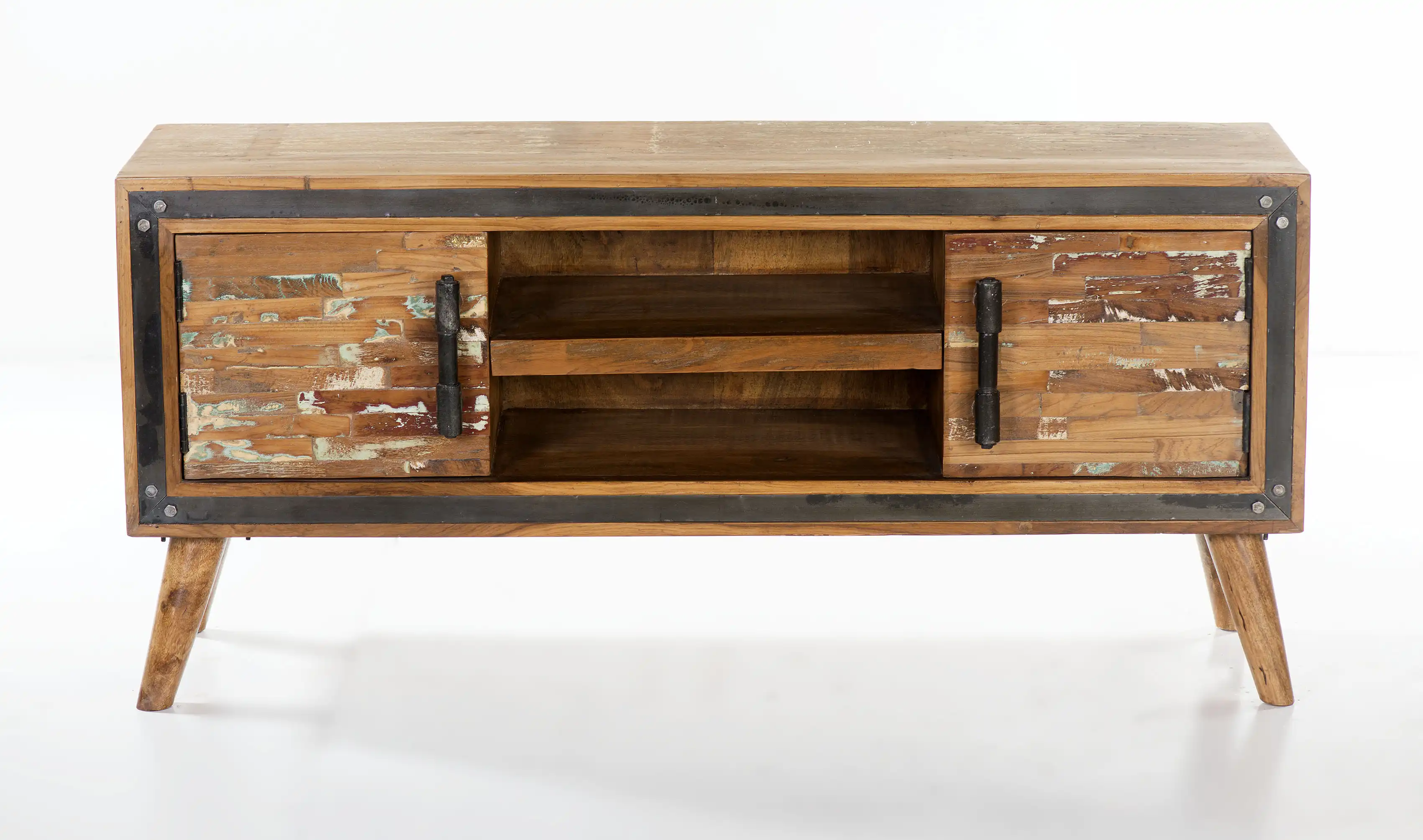 Reclaimed Wood TVC with 2 Doors & 2 Open Shelves
(KD) - popular handicrafts